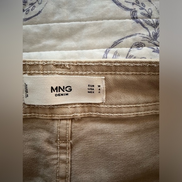 Mango Catherine jeans in tan size 6 - Picture 6 of 8